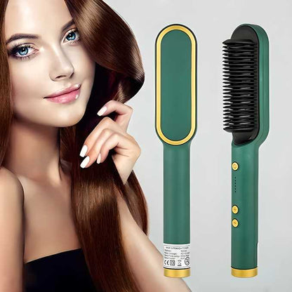 Electric Hair Straightening Brush – Fast & Gentle Hair Styling Tool