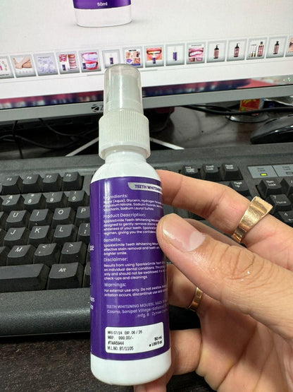 V34 Teeth Whitening Mousse (Pack of 1 – 50ml)