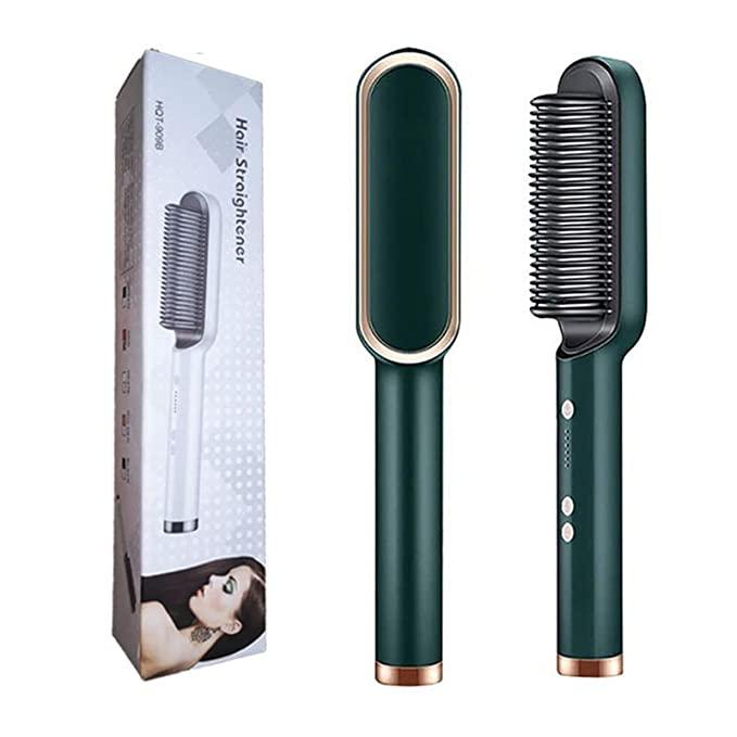 Electric Hair Straightening Brush – Fast & Gentle Hair Styling Tool