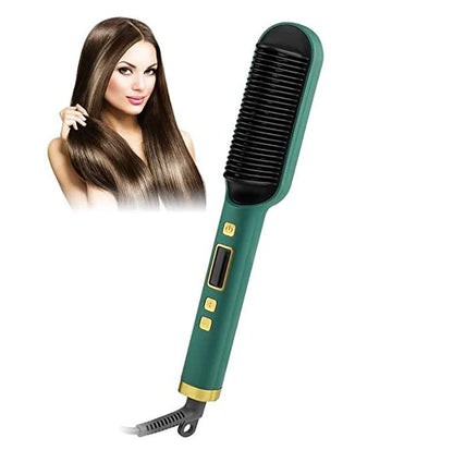 Electric Hair Straightening Brush – Fast & Gentle Hair Styling Tool