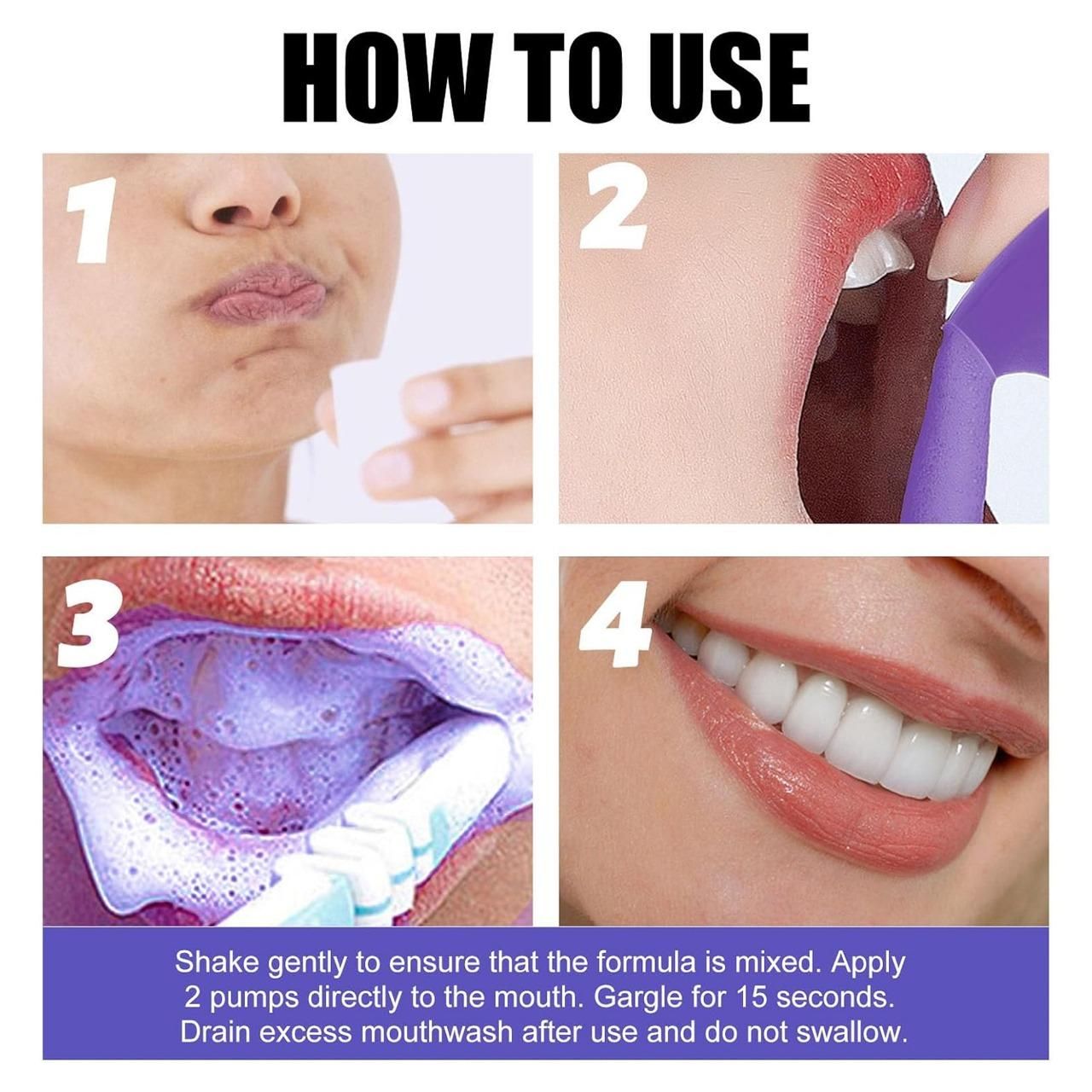 V34 Teeth Whitening Mousse (Pack of 1 – 50ml)