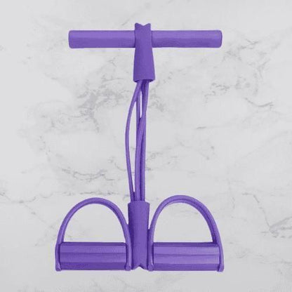 Yoga Sit-Up Resistance Band with Foot Pedals