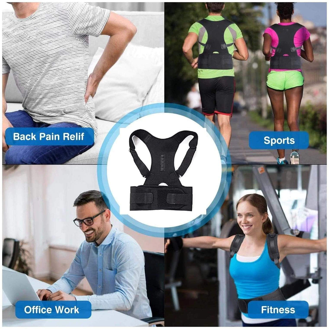 Adjustable Posture Corrector Back Support Belt